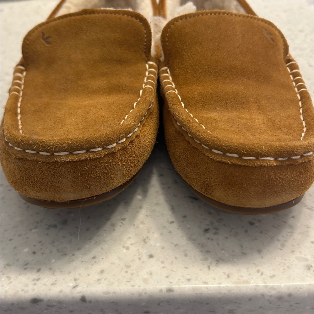 Women’s Koolaburra Tan Suede Slip-On Loafers - Picture 5 of 6